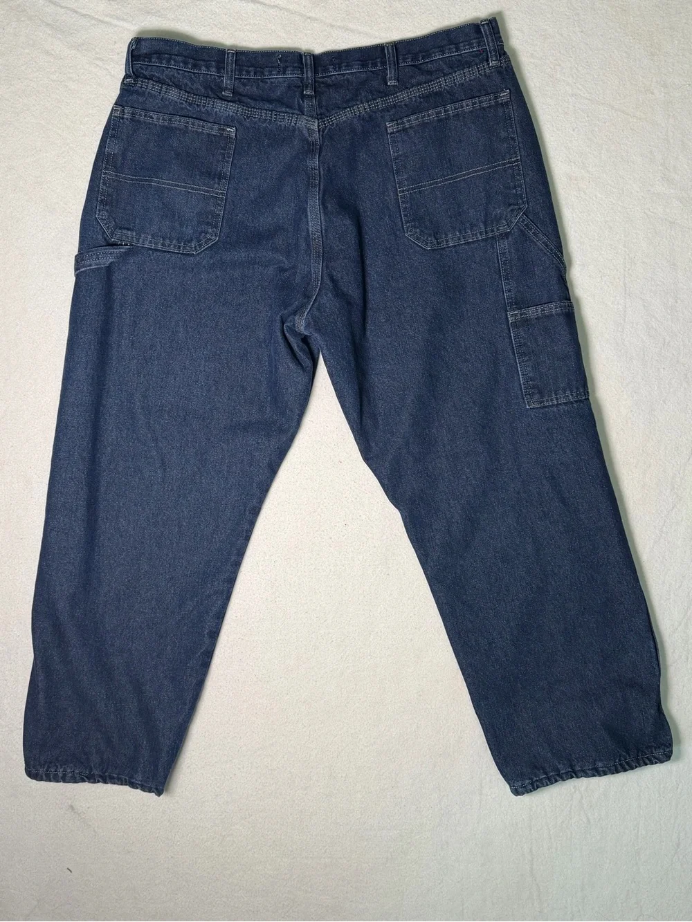 Wrangler Authentics Men's Fleece Lined Carpenter Jeans Blue Denim 40x29 ZM4FLDI